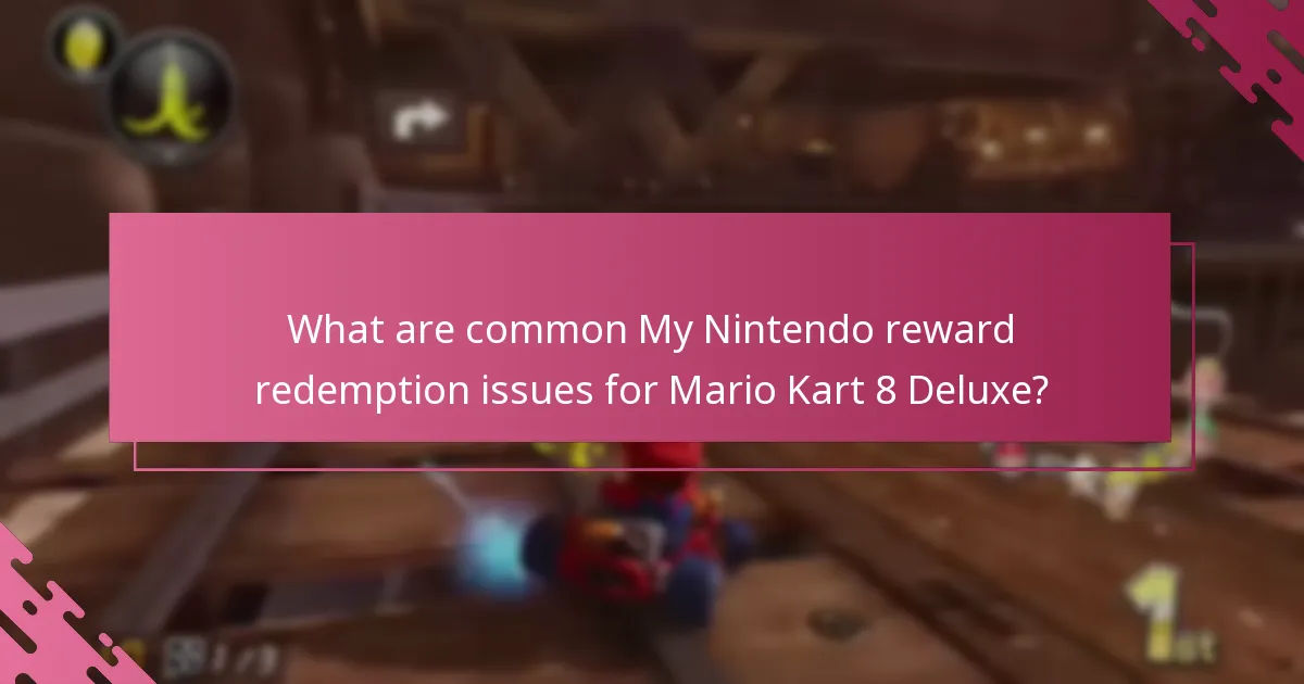 Where can I find support for My Nintendo reward redemption problems?
