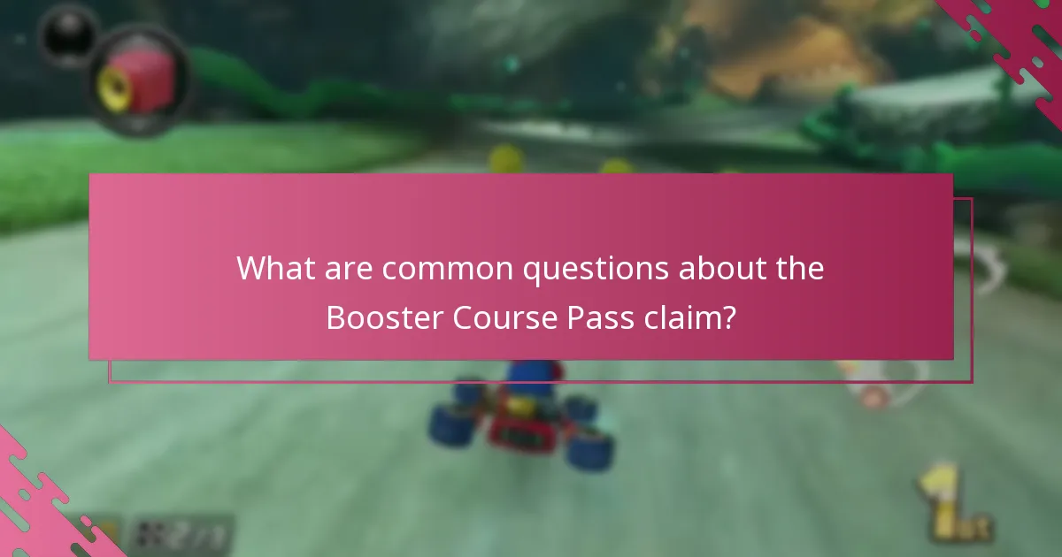 What restrictions apply to the Booster Course Pass claim?
