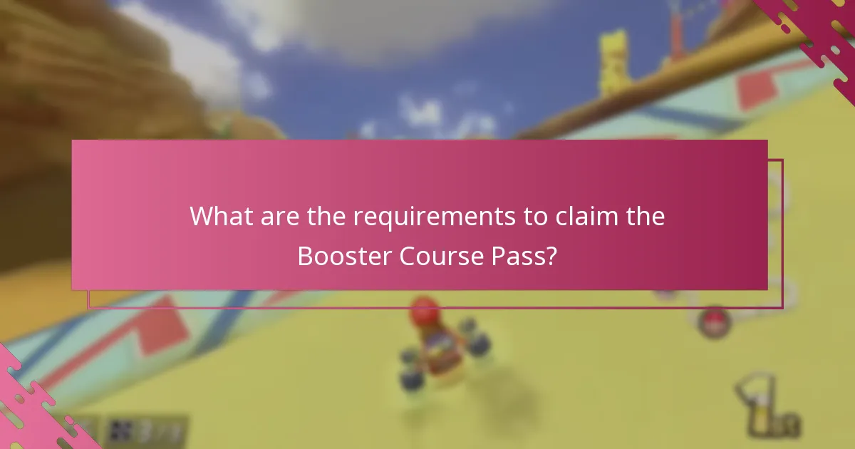 How to claim the Booster Course Pass?