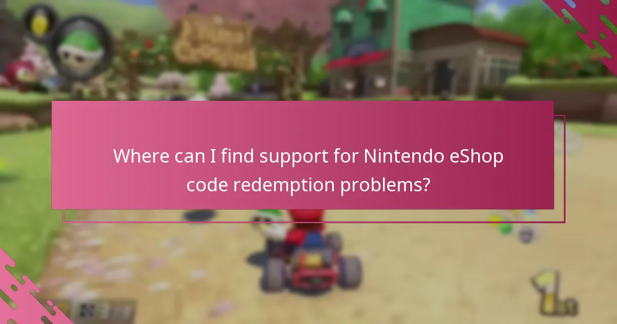 Which factors affect the successful redemption of Nintendo eShop codes?